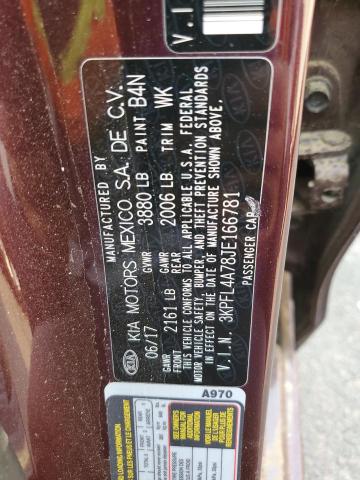 Photo 12 VIN: 3KPFL4A78JE166781 - KIA FORTE LX 