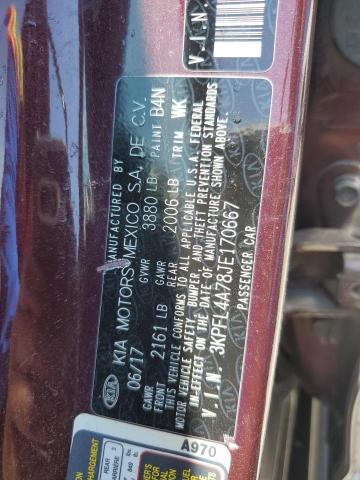 Photo 11 VIN: 3KPFL4A78JE170667 - KIA FORTE LX 