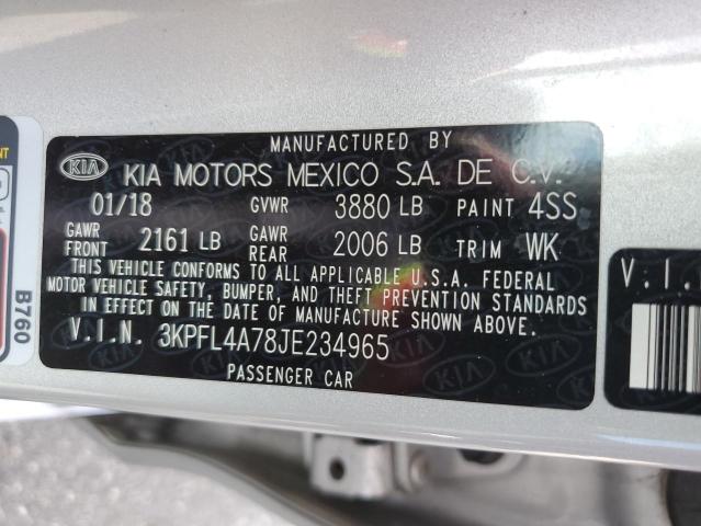 Photo 11 VIN: 3KPFL4A78JE234965 - KIA FORTE LX 