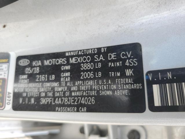 Photo 12 VIN: 3KPFL4A78JE274026 - KIA FORTE 