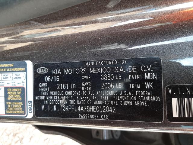 Photo 9 VIN: 3KPFL4A79HE012042 - KIA FORTE LX 