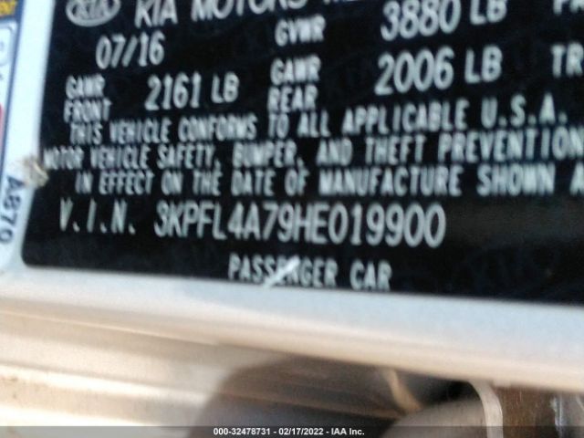 Photo 8 VIN: 3KPFL4A79HE019900 - KIA FORTE 