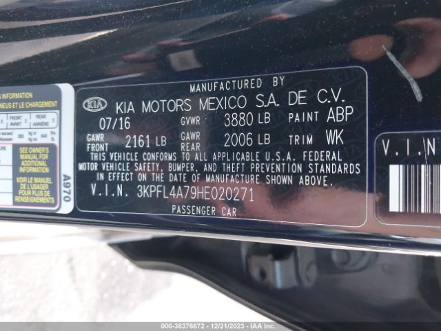 Photo 8 VIN: 3KPFL4A79HE020271 - KIA FORTE 