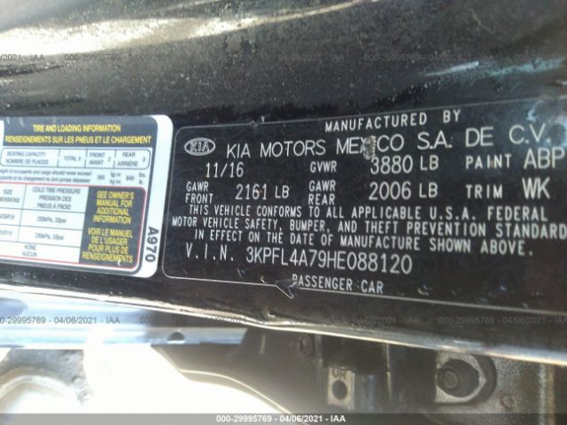 Photo 8 VIN: 3KPFL4A79HE088120 - KIA FORTE 