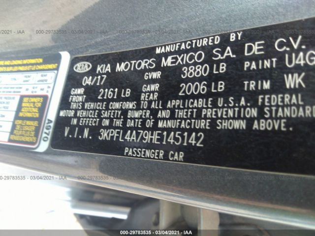 Photo 8 VIN: 3KPFL4A79HE145142 - KIA FORTE 