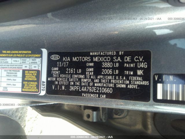 Photo 8 VIN: 3KPFL4A79JE210660 - KIA FORTE 