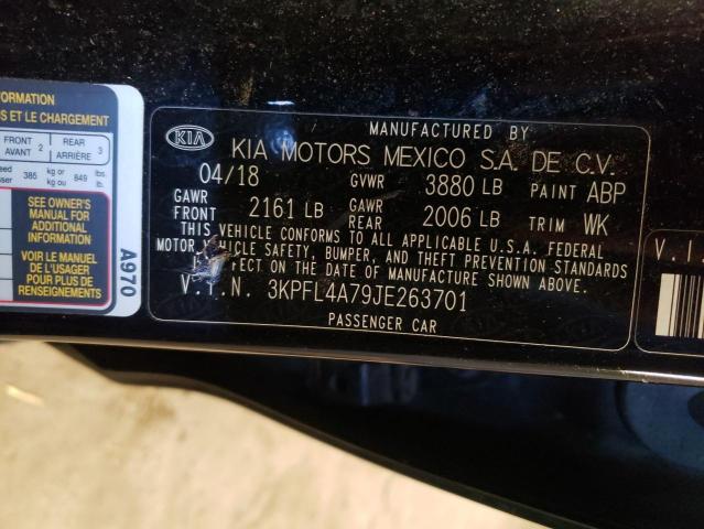 Photo 11 VIN: 3KPFL4A79JE263701 - KIA FORTE LX 