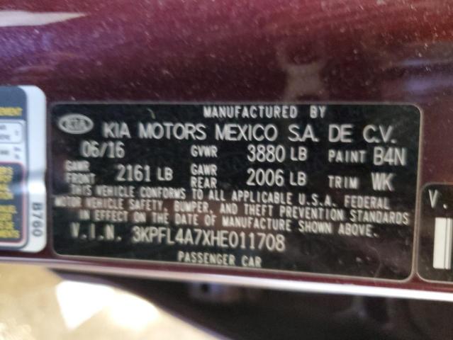 Photo 12 VIN: 3KPFL4A7XHE011708 - KIA FORTE 