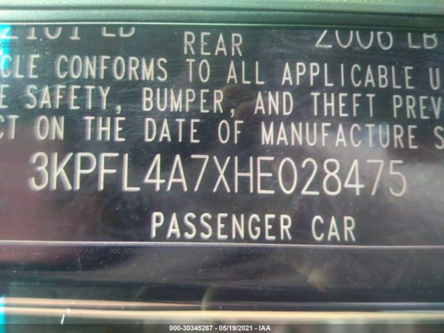 Photo 8 VIN: 3KPFL4A7XHE028475 - KIA FORTE 