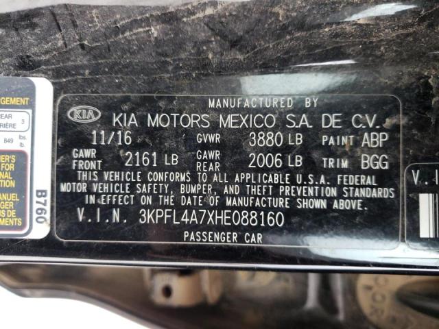 Photo 9 VIN: 3KPFL4A7XHE088160 - KIA FORTE LX 