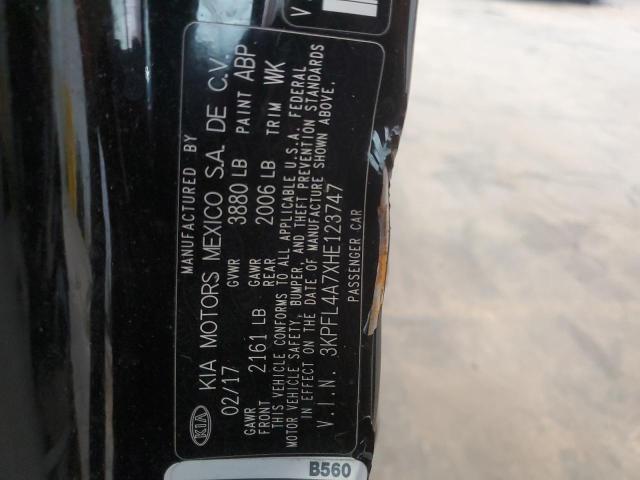 Photo 11 VIN: 3KPFL4A7XHE123747 - KIA FORTE 