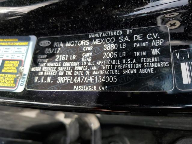 Photo 11 VIN: 3KPFL4A7XHE134005 - KIA FORTE 