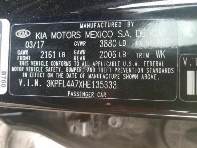 Photo 9 VIN: 3KPFL4A7XHE135333 - KIA FORTE LX 