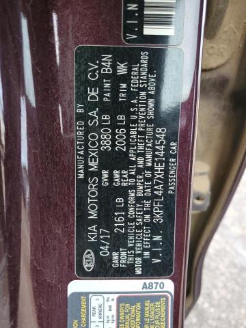 Photo 12 VIN: 3KPFL4A7XHE144548 - KIA FORTE LX 