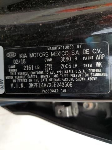 Photo 11 VIN: 3KPFL4A7XJE243506 - KIA FORTE LX 