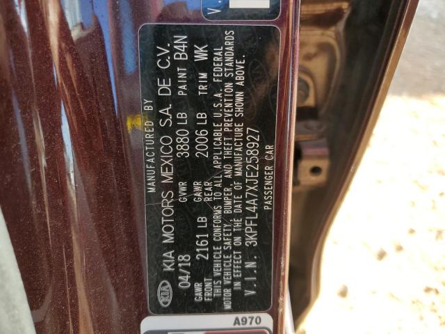 Photo 11 VIN: 3KPFL4A7XJE258927 - KIA FORTE 