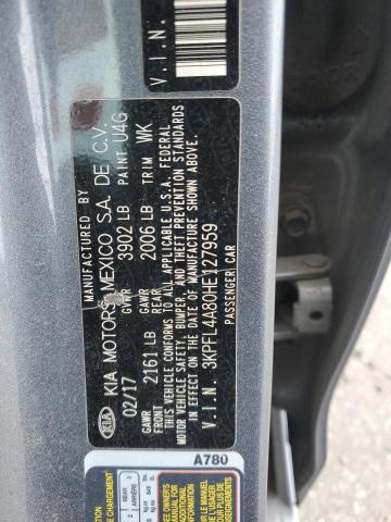 Photo 11 VIN: 3KPFL4A80HE127959 - KIA FORTE EX 