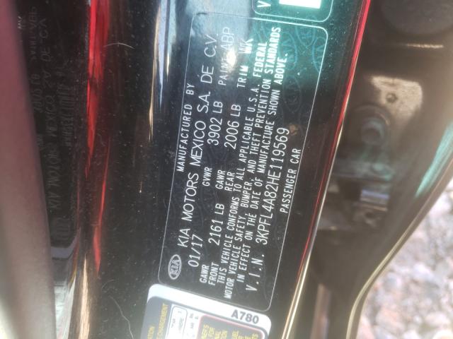 Photo 8 VIN: 3KPFL4A82HE119569 - KIA FORTE EX 