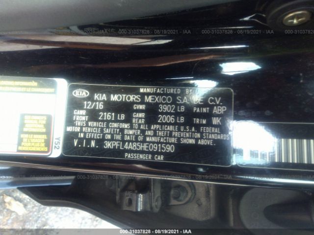 Photo 8 VIN: 3KPFL4A85HE091590 - KIA FORTE 