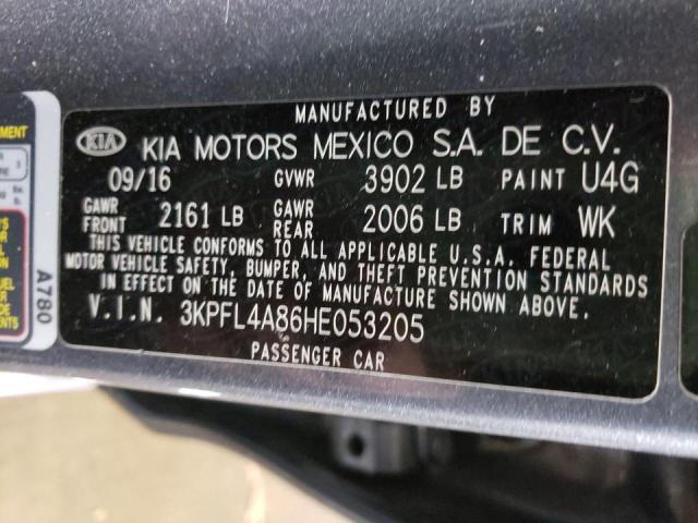 Photo 9 VIN: 3KPFL4A86HE053205 - KIA FORTE EX 