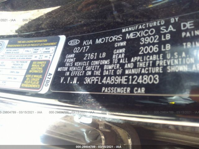 Photo 8 VIN: 3KPFL4A89HE124803 - KIA FORTE 