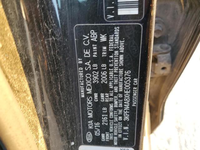 Photo 11 VIN: 3KPFN4A8XHE005376 - KIA FORTE EX 