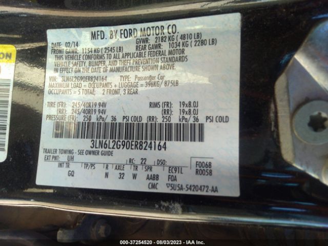 Photo 8 VIN: 3LN6L2G90ER824164 - LINCOLN MKZ 