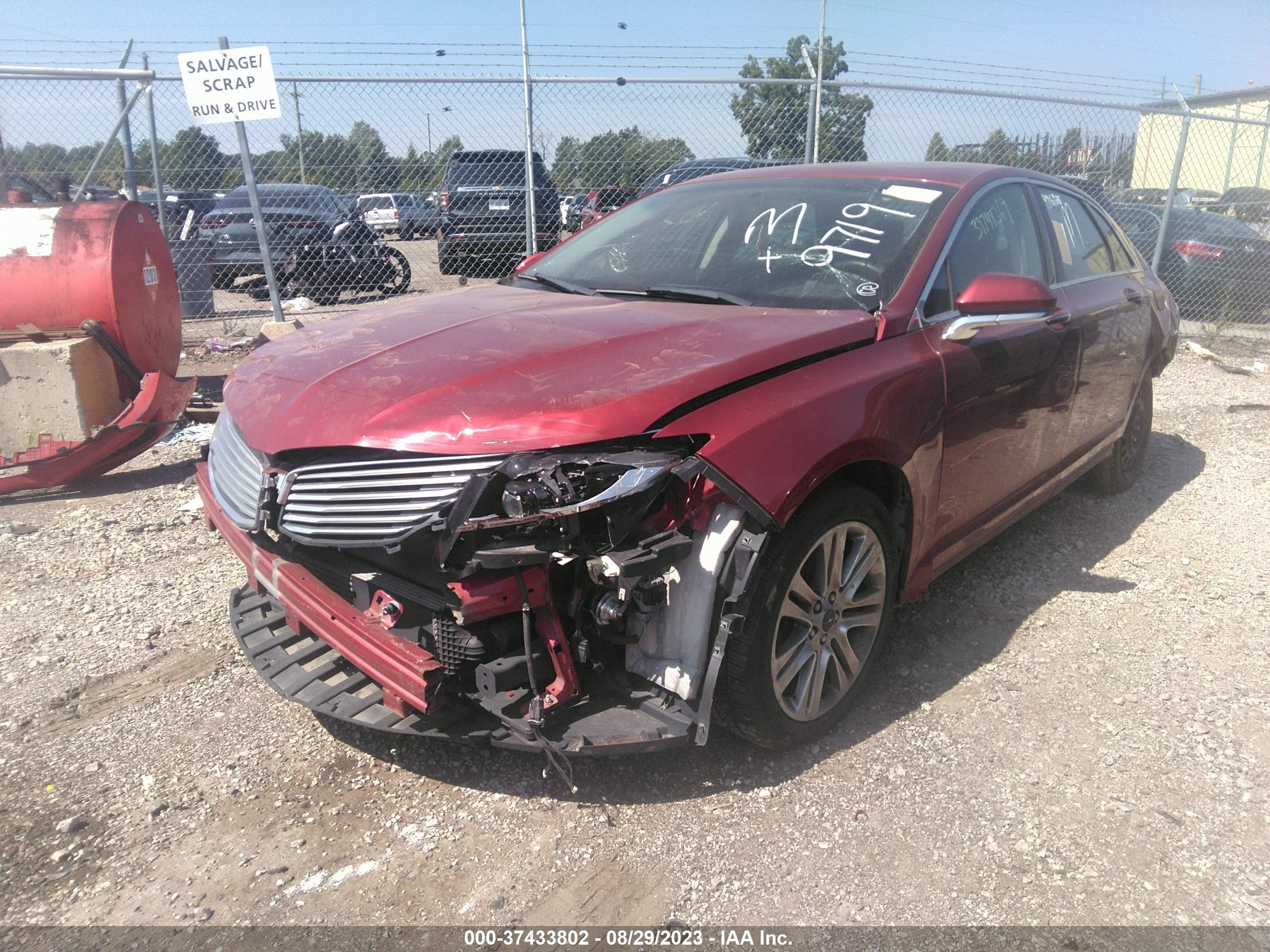 Photo 1 VIN: 3LN6L2G91DR809719 - LINCOLN MKZ 