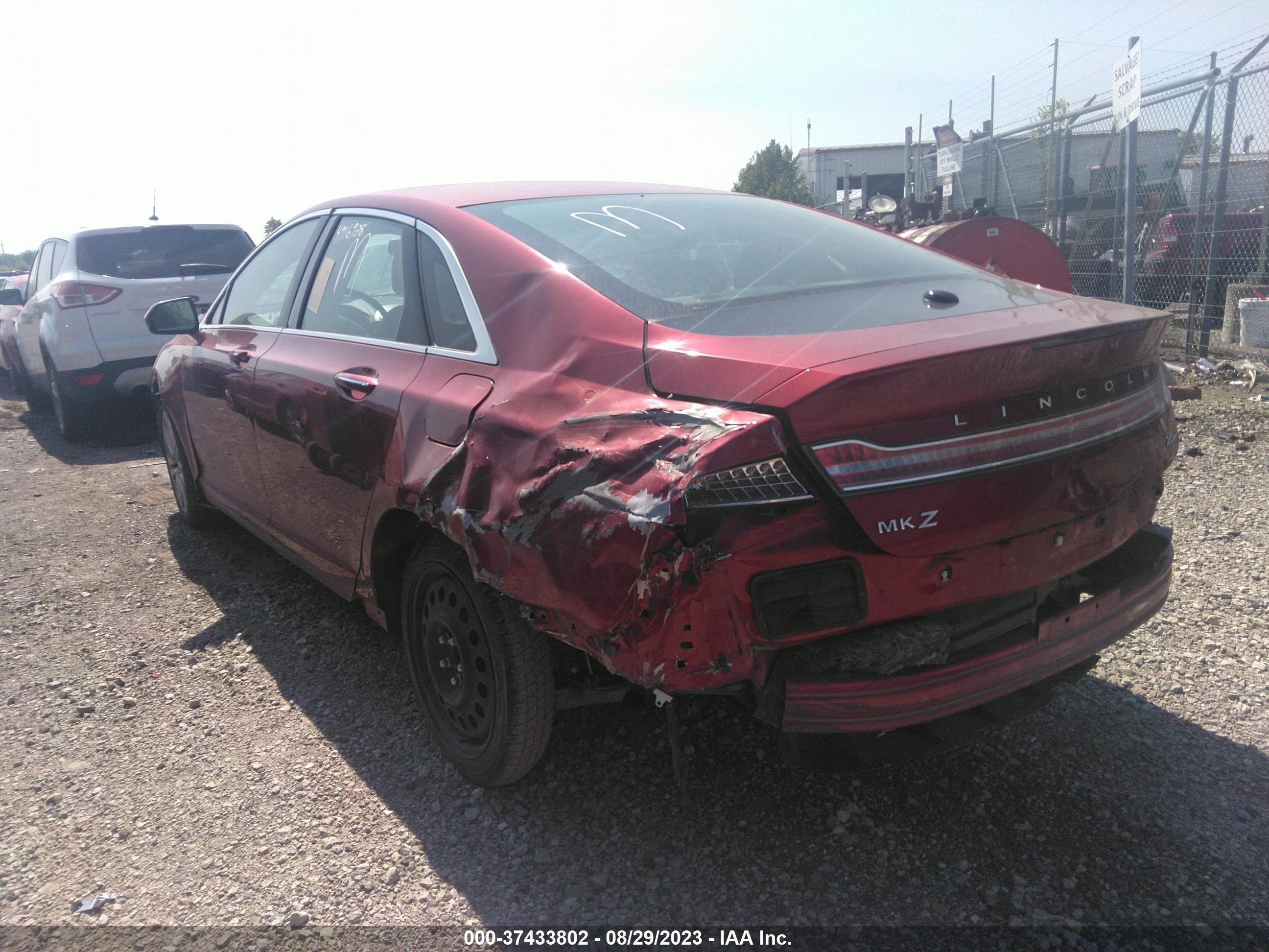 Photo 2 VIN: 3LN6L2G91DR809719 - LINCOLN MKZ 