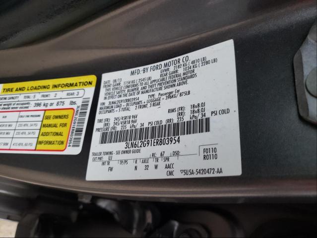 Photo 9 VIN: 3LN6L2G91ER803954 - LINCOLN MKZ 