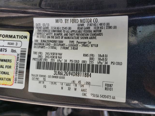 Photo 9 VIN: 3LN6L2G94DR811884 - LINCOLN MKZ 