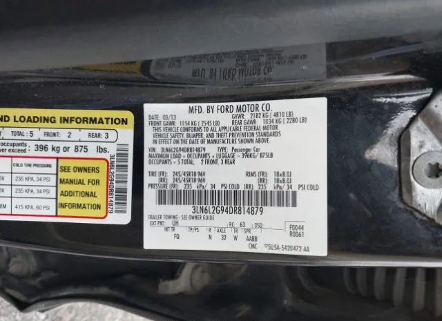 Photo 8 VIN: 3LN6L2G94DR814879 - LINCOLN MKZ 