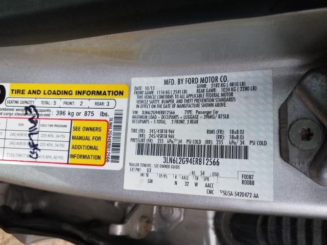 Photo 9 VIN: 3LN6L2G94ER812566 - LINCOLN MKZ 