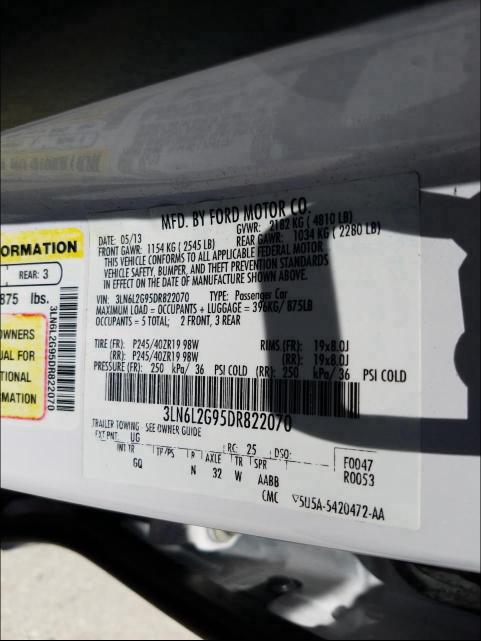 Photo 9 VIN: 3LN6L2G95DR822070 - LINCOLN MKZ 