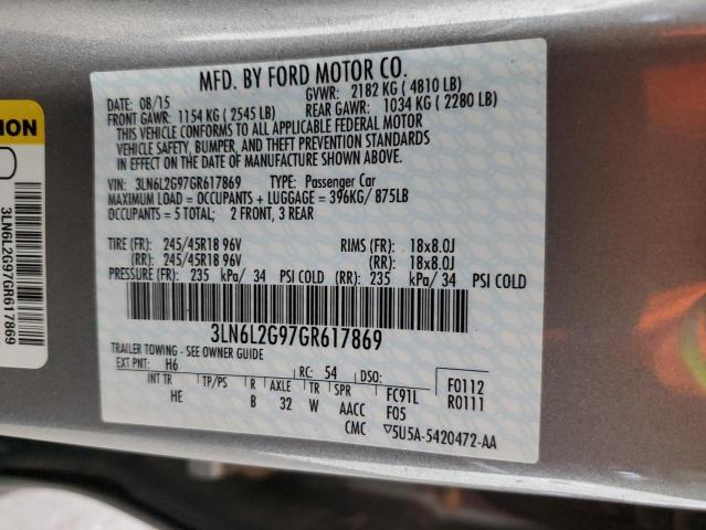 Photo 11 VIN: 3LN6L2G97GR617869 - LINCOLN MKZ 