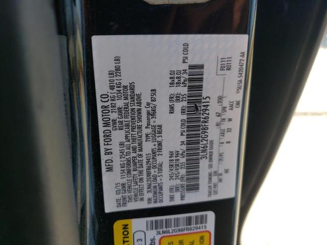 Photo 11 VIN: 3LN6L2G98FR629415 - LINCOLN MKZ 