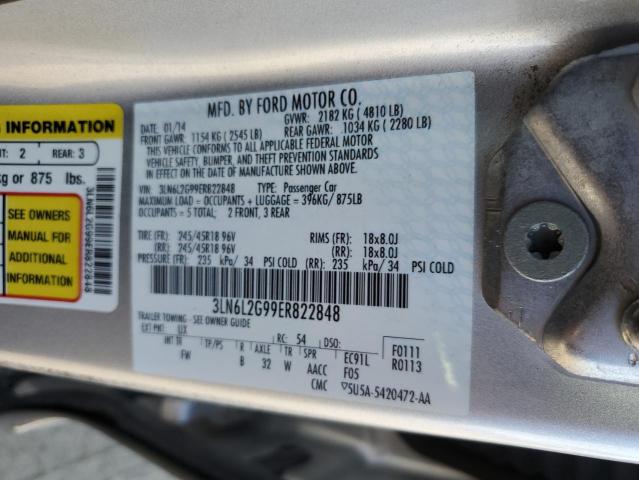 Photo 12 VIN: 3LN6L2G99ER822848 - LINCOLN MKZ 