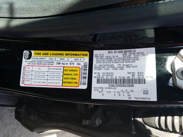 Photo 9 VIN: 3LN6L2GK0GR633608 - LINCOLN MKZ 