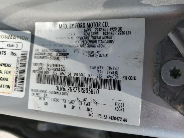 Photo 11 VIN: 3LN6L2GK7DR805810 - LINCOLN MKZ 