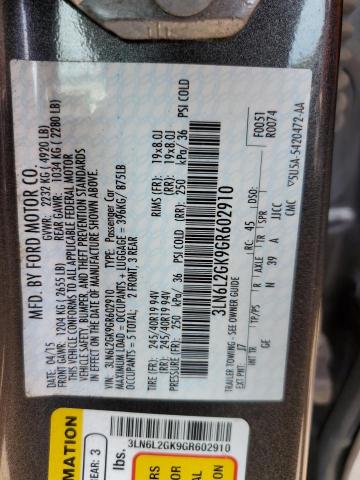 Photo 11 VIN: 3LN6L2GK9GR602910 - LINCOLN MKZ 