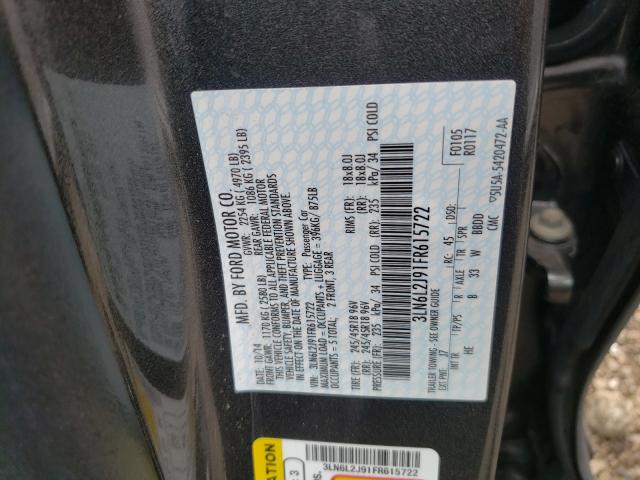 Photo 9 VIN: 3LN6L2J91FR615722 - LINCOLN MKZ 