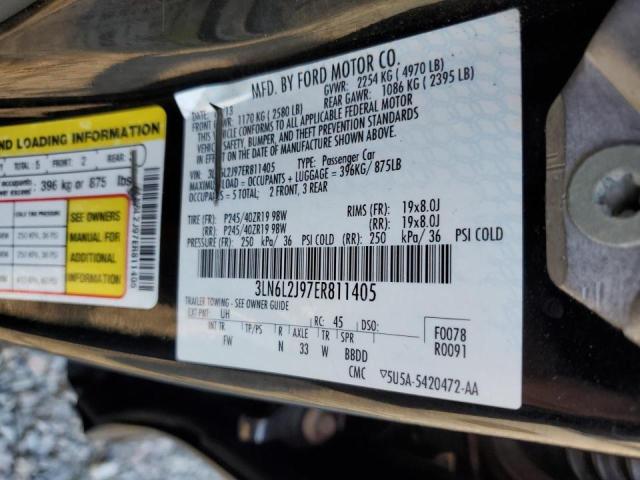 Photo 11 VIN: 3LN6L2J97ER811405 - LINCOLN MKZ 