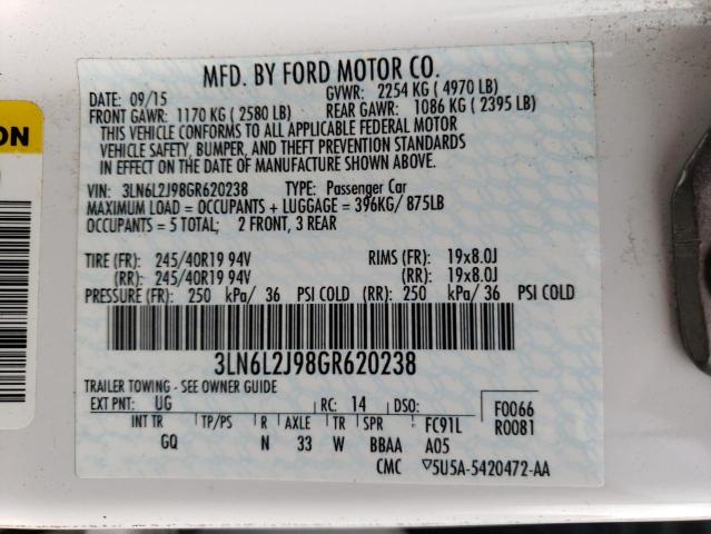 Photo 11 VIN: 3LN6L2J98GR620238 - LINCOLN MKZ 