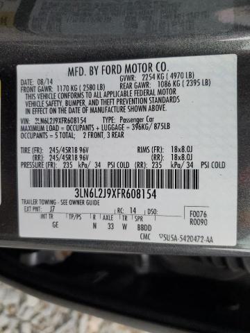 Photo 11 VIN: 3LN6L2J9XFR608154 - LINCOLN MKZ 