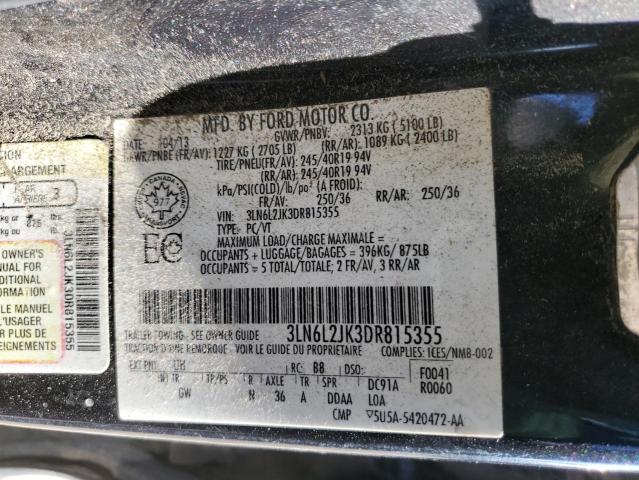 Photo 11 VIN: 3LN6L2JK3DR815355 - LINCOLN MKZ 