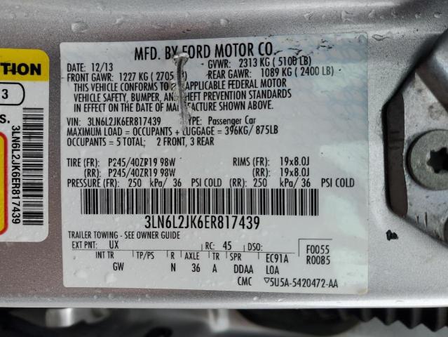 Photo 12 VIN: 3LN6L2JK6ER817439 - LINCOLN MKZ 