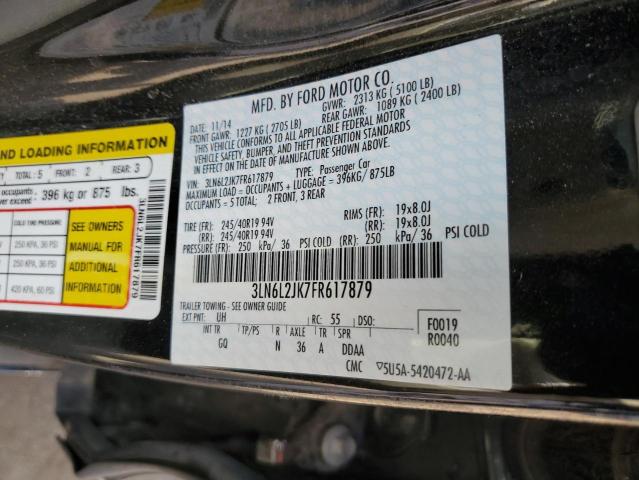 Photo 11 VIN: 3LN6L2JK7FR617879 - LINCOLN MKZ 