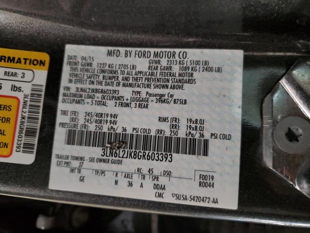 Photo 11 VIN: 3LN6L2JK8GR603393 - LINCOLN MKZ 