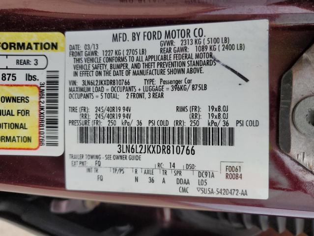 Photo 12 VIN: 3LN6L2JKXDR810766 - LINCOLN MKZ 