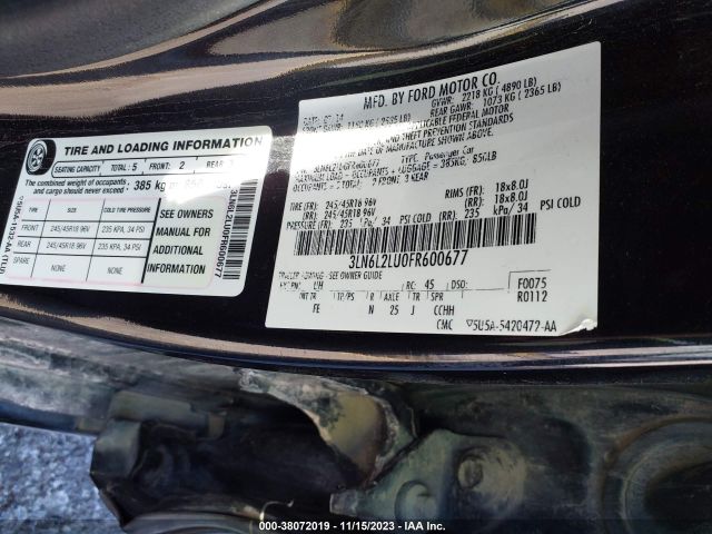 Photo 8 VIN: 3LN6L2LU0FR600677 - LINCOLN MKZ HYBRID 